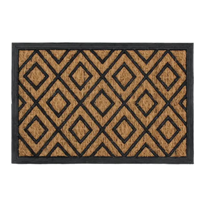 CAPACHO 40 CM X 60 CM GEOTRUSS - NATURAL/PRETO - Foto 1