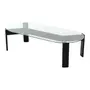 MESA DE CENTRO OVAL 1,30 M X 60 CM TRISKEL - EBANIZADO/INCOLOR - Foto 2