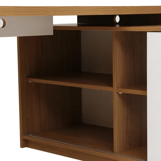 MESA COM BALCÃO 1 PORTA DE CORRER 1,80 M X 1,87 M BOSS - OAK TAMMI/BRANCO - Foto 14