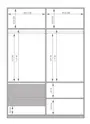 GUARDA-ROUPA 4 PORTAS 3 GAVETAS 45 MAXIMUS - BRANCO - Foto 6