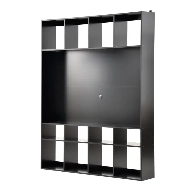 ESTANTE PARA TV DE ATÉ 60 POLEGADAS 2,12 M X 1,70 M CÉLULA - PRETO - Foto 2