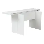 MESA DE JANTAR DOBRÁVEL 1,60 M X 42 CM/85 CM FLIP-FLOP - BRANCO - Foto 4