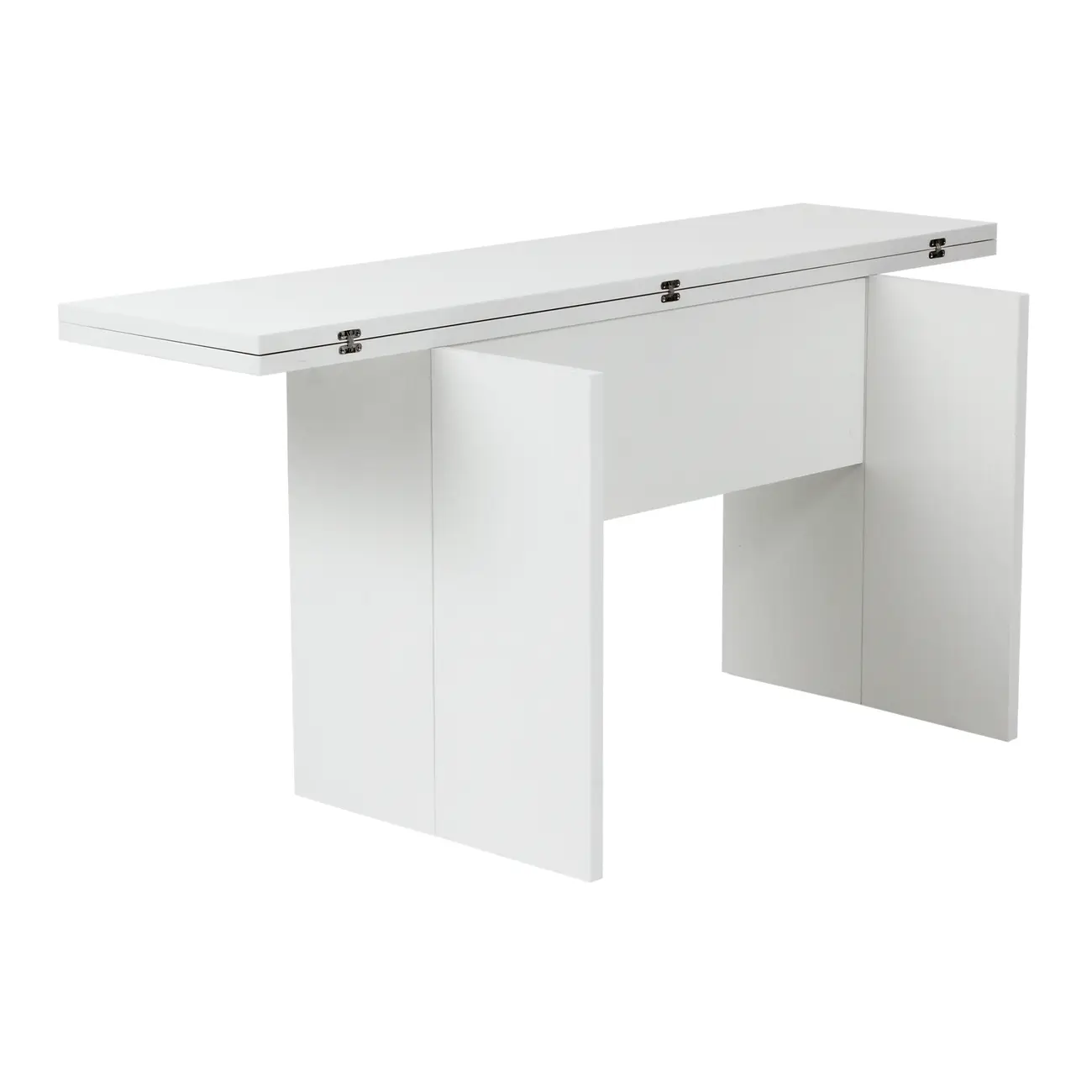MESA DE JANTAR DOBRÁVEL 1,60 M X 42 CM/85 CM FLIP-FLOP - BRANCO - Foto 4