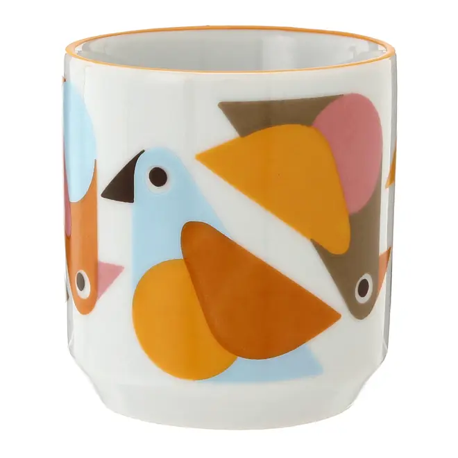 CANECA 220 ML VOA PASSARIM - BRANCO/MULTICOR - Foto 7