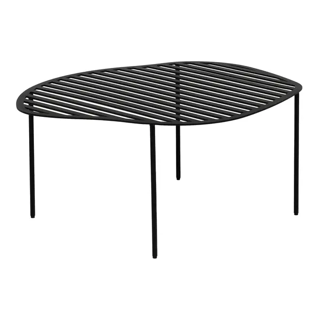 MESA DE CENTRO VAZADA 73 CM X 60 CM PINGO - PRETO - Foto 3