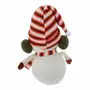 ADORNO BONECO DE NEVE 27 CM SANTA ROCKS - BRANCO/VERMELHO - Foto 6