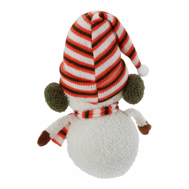 ADORNO BONECO DE NEVE 27 CM SANTA ROCKS - BRANCO/VERMELHO - Foto 6