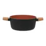 CAÇAROLA INDUÇÃO 24 CM NORMA - TERRACOTA/PRETO - Foto 4