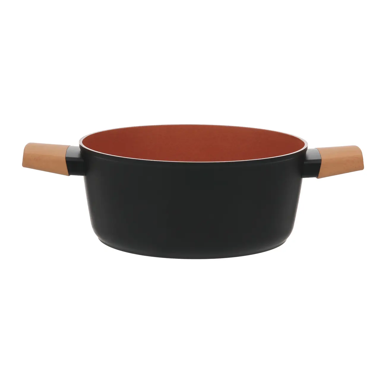 CAÇAROLA INDUÇÃO 24 CM NORMA - TERRACOTA/PRETO - Foto 4