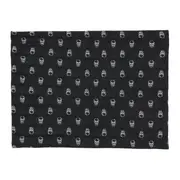 LUGAR AMERICANO 45 CM X 35 CM CAVEIRA - PRETO/BRANCO - Foto 1