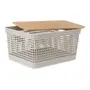 CAIXA 15 CM X 29 CM X 23 CM GRID BAMBU - OFF WHITE/BAMBU - Foto 2