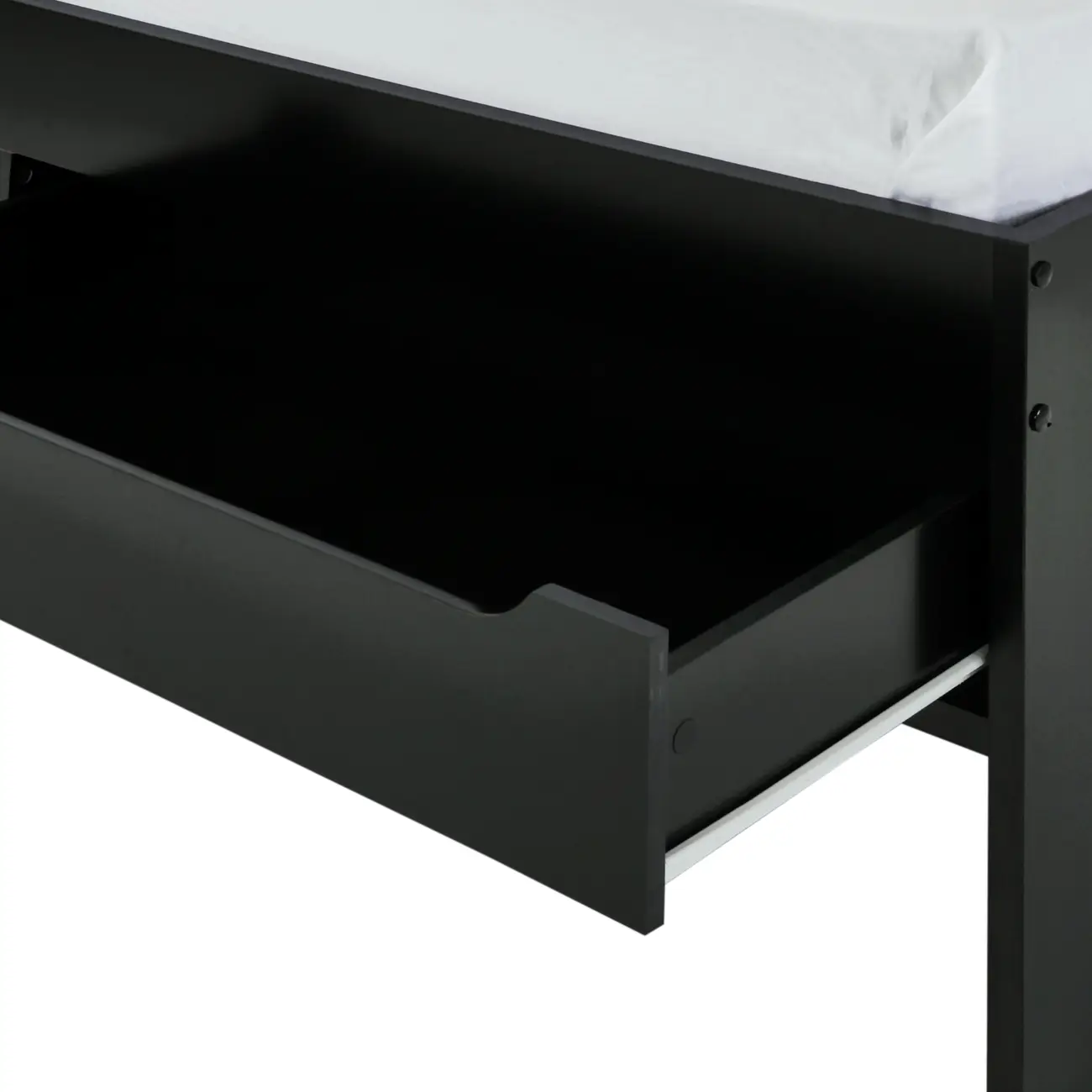 CAMA DE SOLTEIRO ALTA COM 2 GAVETAS 88 CM JOKER - PRETO - Foto 11
