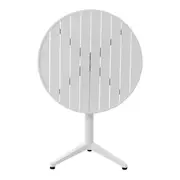 MESA PARA ÁREA EXTERNA DOBRÁVEL REDONDA 70 CM CRUISE - BRANCO - Foto 4