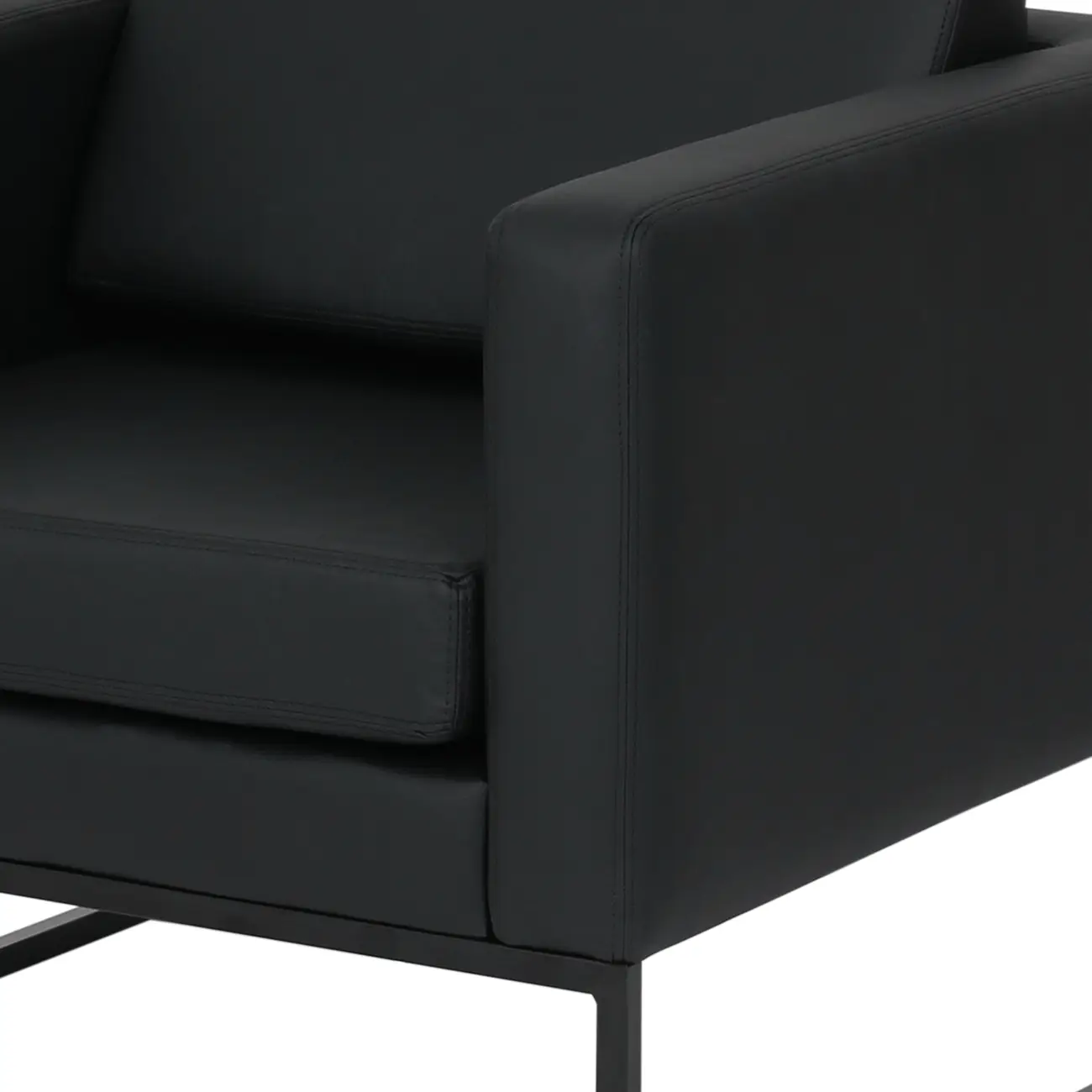 POLTRONA DETROIT - PRETO/PRETO - Foto 8