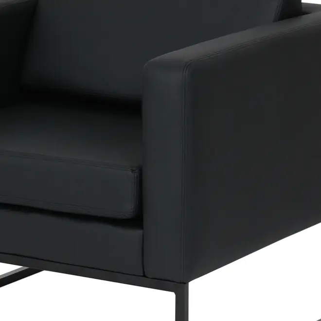 POLTRONA DETROIT - PRETO/PRETO - Foto 8