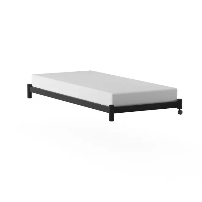 CAMA DE SOLTEIRO INFERIOR 78 CM FLAT - PRETO - Foto 5