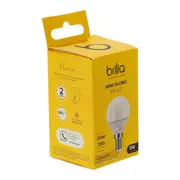 LÂMPADA LED MINIGLOBO E14 127/220V BRILIA - BRANCO - Foto 3