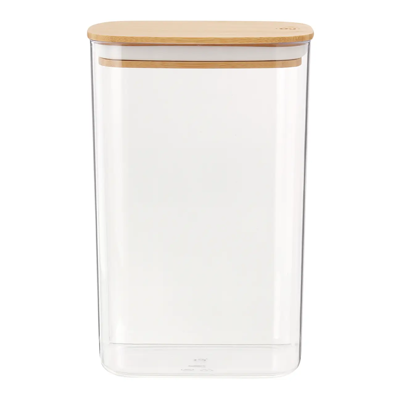 POTE HERMÉTICO 2,3 L BAMBUCCI - INCOLOR/BAMBU - Foto 1