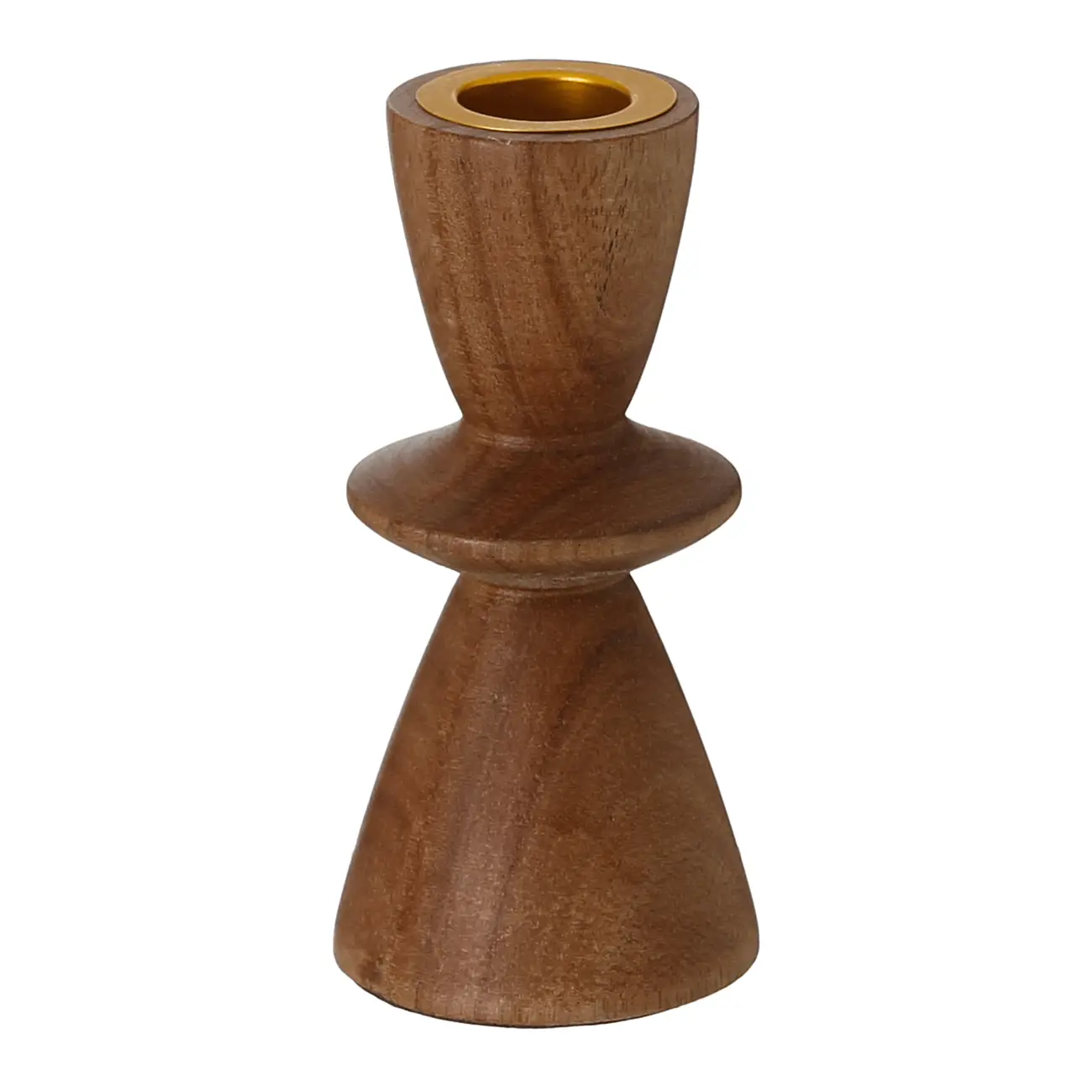 SUPORTE VELA/CASTIÇAL 11 CM ACÁCIA - ACÁCIA/OURO - Foto 3