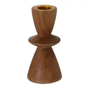 SUPORTE VELA/CASTIÇAL 11 CM ACÁCIA - ACÁCIA/OURO - Foto 3