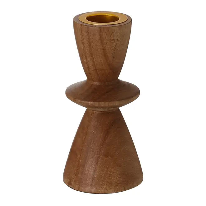 SUPORTE VELA/CASTIÇAL 11 CM ACÁCIA - ACÁCIA/OURO - Foto 3