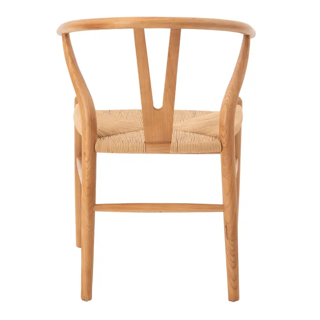 CADEIRA DE JANTAR WISHBONE - AMÊNDOA/FIBRA CLARA - Foto 5