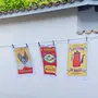PANO DE PRATO MEMÓRIA INTERIOR LAMBARY - VERMELHO/AMARELO - Foto 4