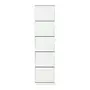 SAPATEIRA PAREDE 5 PORTAS BASCULANTES FAMILY THIN - BRANCO/BRANCO - Foto 1