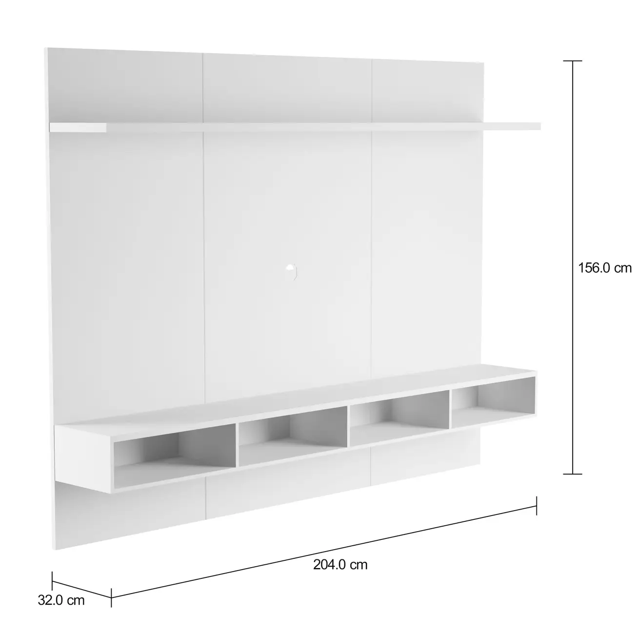 PAINEL PARA TV DE ATÉ 50 POLEGADAS 2,04 M CELL - BRANCO - Foto 2