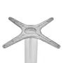 MESA OVAL 1,60 M X 90 CM HERON - ALUMÍNIO/PAU FERRO - Foto 6
