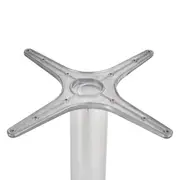MESA OVAL 1,60 M X 90 CM HERON - ALUMÍNIO/PAU FERRO - Foto 6