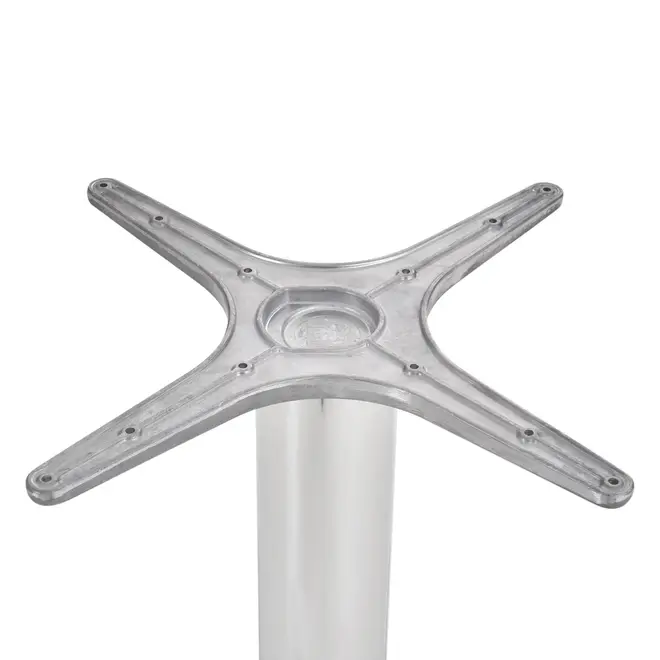 MESA OVAL 1,60 M X 90 CM HERON - ALUMÍNIO/PAU FERRO - Foto 6