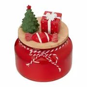 ÁRVORE VELA POTE 12 CM SANTA ROCKS - TERRACOTA/MUSGO - Foto 3