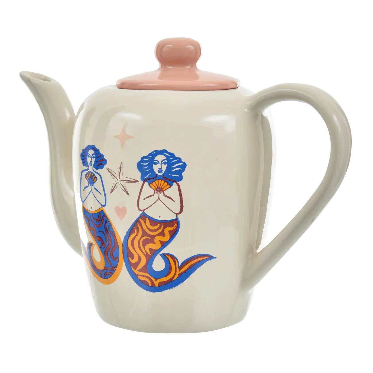 BULE/LEITEIRA 1,2 L MINHA MÃE É SEREIA - OFF WHITE/AZUL HISTÓRICO - Foto 3