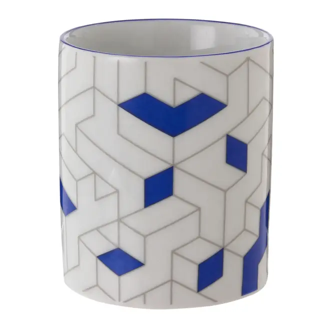 CANECA 300 ML MAZE - BRANCO/AZUL COBALTO - Foto 3