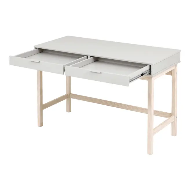 ESCRIVANINHA 2 GAVETAS 1,20 M X 50 CM SNAB - NATURAL WASHED/FLANDRES - Foto 4