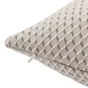 CAPA ALMOFADA 43 CM X 43 CM HÉRAULT - BEGE/CINZA - Foto 4