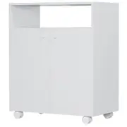 ARMÁRIO PARA LAVANDERIA BAIXO 2 PORTAS COM RODÍZIOS ALL WEEK - BRANCO - Foto 2