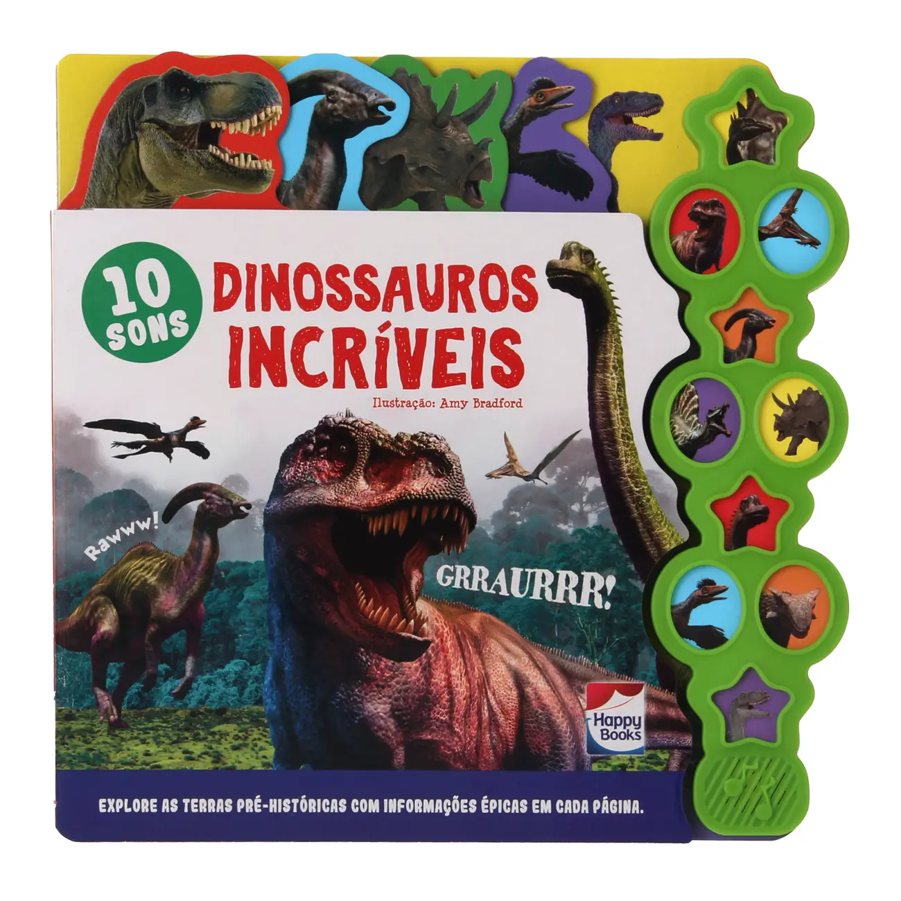 SUPER SONS: DINOSSAUROS INCRÍVEIS LIVRO INFANTIL - MULTICOR - Foto 1