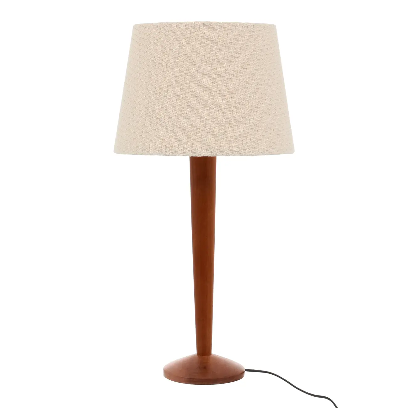 LUMINÁRIA DE MESA MOG C/CUP P CURVES - NOZES/NATURAL - Foto 2