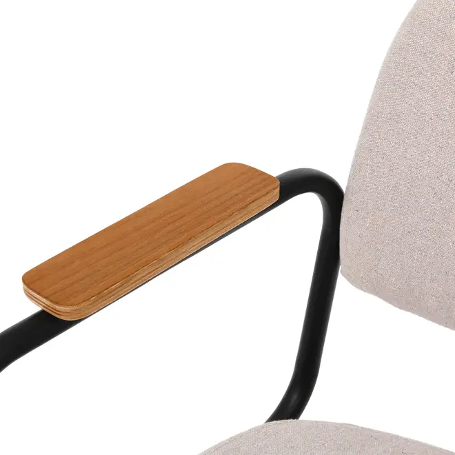 CADEIRA HOME OFFICE CARTE ELBOW - PRETO/CAMELO - Foto 7