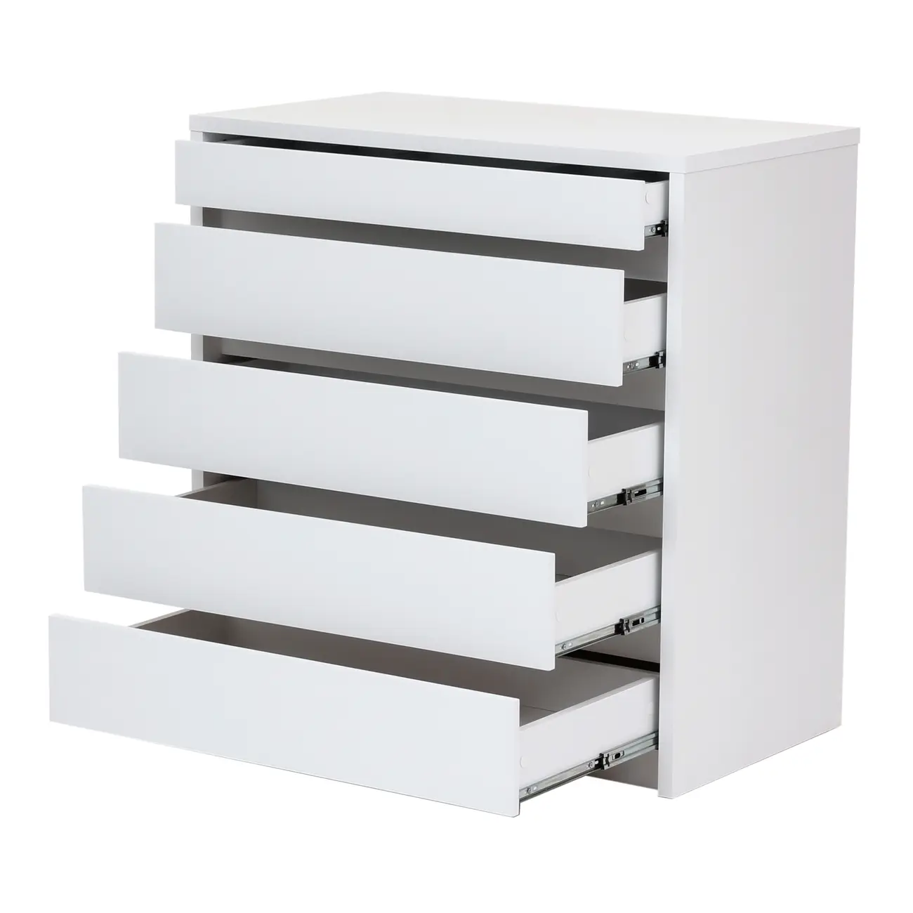 CÔMODA 5 GAVETAS 92 CM X 52 CM NIZE - BRANCO - Foto 4