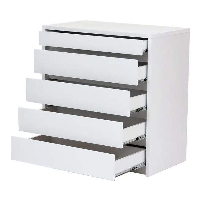 CÔMODA 5 GAVETAS 92 CM X 52 CM NIZE - BRANCO - Foto 4