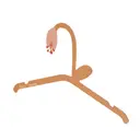 TERRACOTA/ROSA - CABIDE INFANTIL CORUJAS