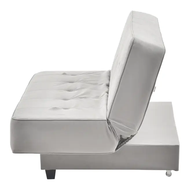 SOFÁ-CAMA 3 LUGARES OTO - DOUCEUR CINZA CLARO - Foto 3