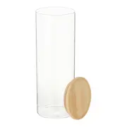 POTE REDONDO 1,8 L BAMBOO BORUS - INCOLOR/BAMBU - Foto 2