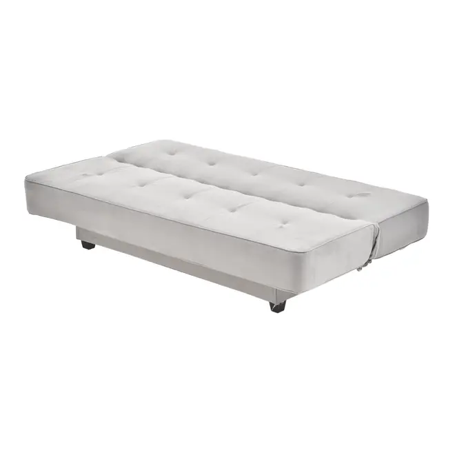SOFÁ-CAMA 3 LUGARES OTO - DOUCEUR CINZA CLARO - Foto 6
