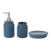 KIT BANCADA 3 PEÇAS THIER - BLEU CENDRÉ/PRATA LUNAR - Foto 1