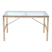 MESA DE ESCRITÓRIO 1,60 M X 75 CM PONTES - OAK FEEL/GRAFITE SATIN - Foto 3