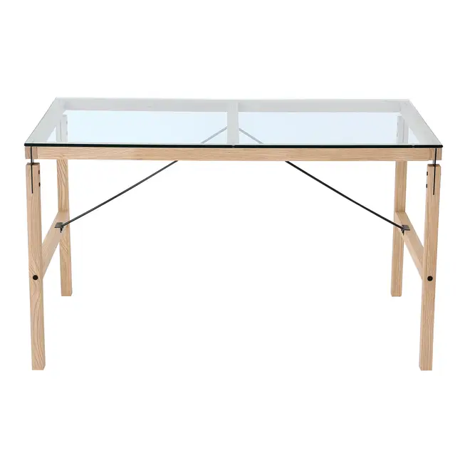 MESA DE ESCRITÓRIO 1,60 M X 75 CM PONTES - OAK FEEL/GRAFITE SATIN - Foto 3